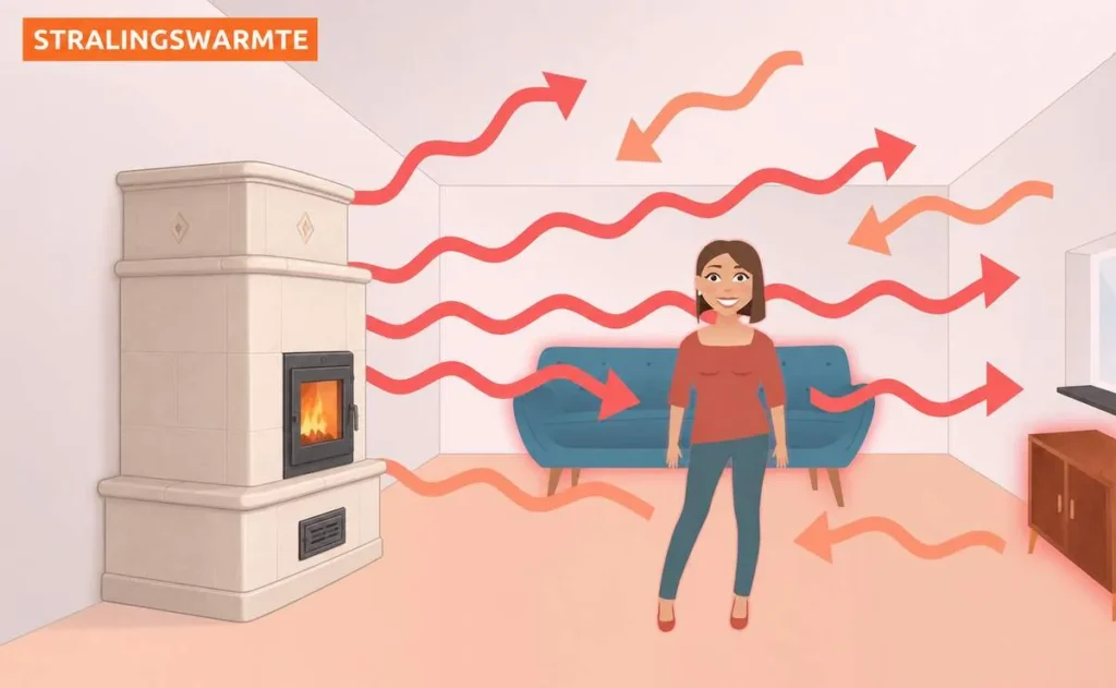 warmte van stralingswarmte kachel